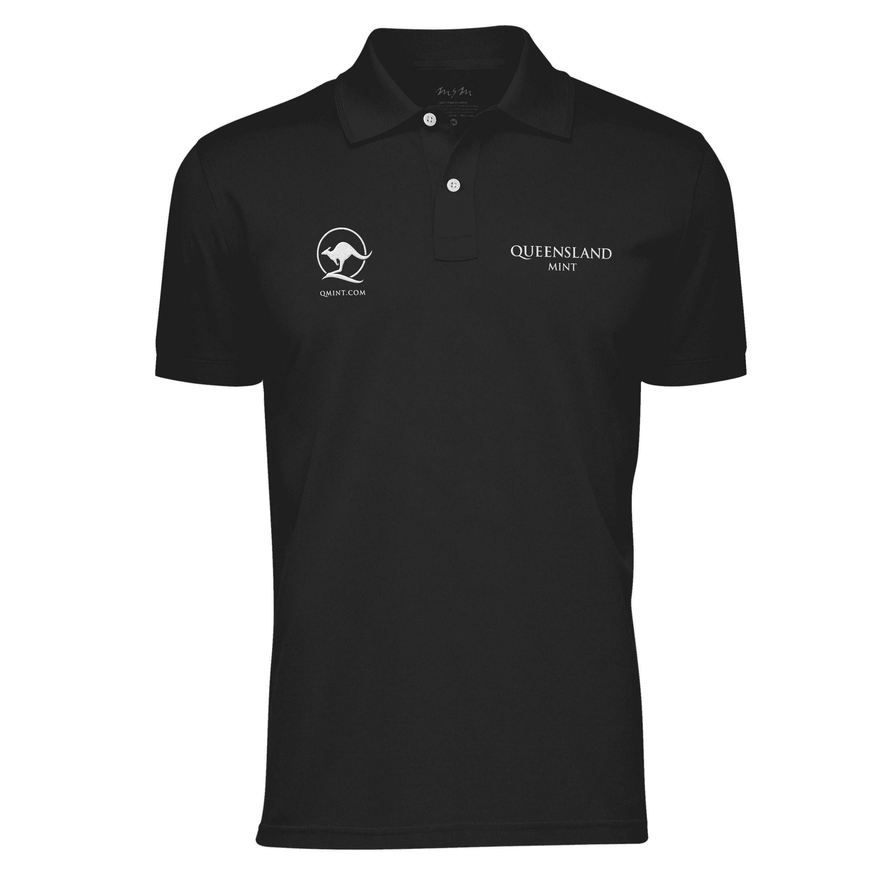 Picture of Queensland Mint Polo Black Extra Large