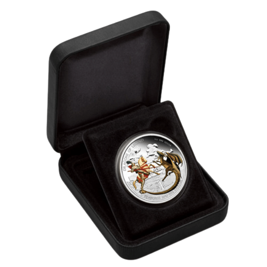 Picture of 2012 Dragons of Legend - St George and the Dragon Silver Proof Coin in Presentation Case
